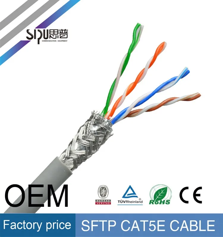 Sipu High Quality Double Shielded Cat5 Sftp Network Cable Good Price