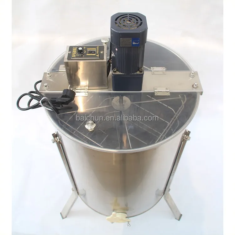 110v High Quality Electric Motor Honey Extractor With 4 Frames For Usa