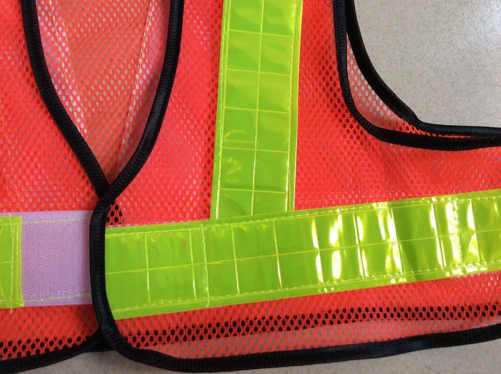 Mesh Light Weighted Safety Vest V Shape Pvc Reflective Jacket Net Type