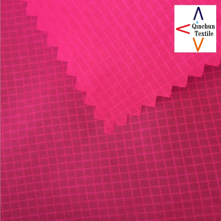 Silicone and Polyurethane Coated 30d Nylon Ripstop Fabric