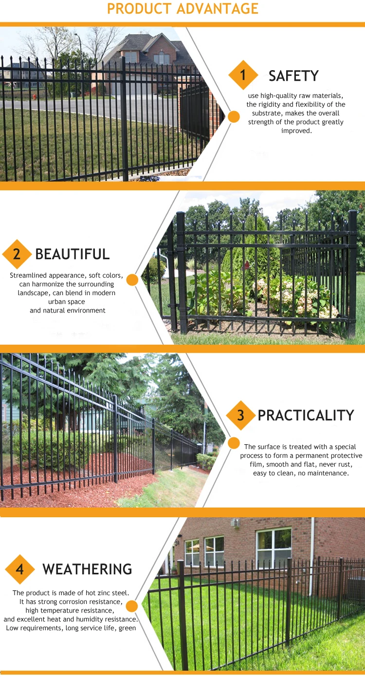 spear top steel fence 3