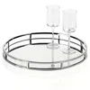 Round Stainless Steel Serving Trays