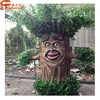 Fiber glass artificial tree trunk could be customized any style decorative tree faces