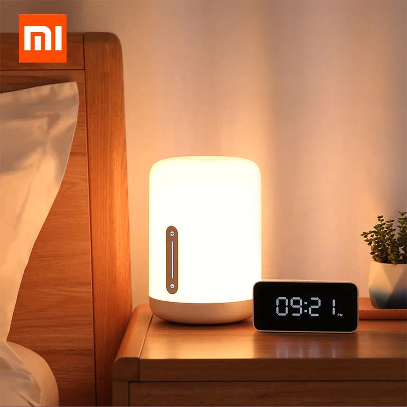 Xiaomi Mijia Bedside Lamp 2 Smart Light voice control touch switch Mi home app Led bulb For Apple Homekit Siri & xiaoai clock