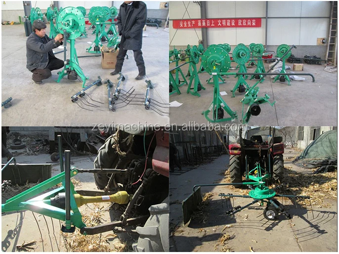 2.5m Tractor 3 Point Mounted PTO Rotary Hay Rake - High Productivity