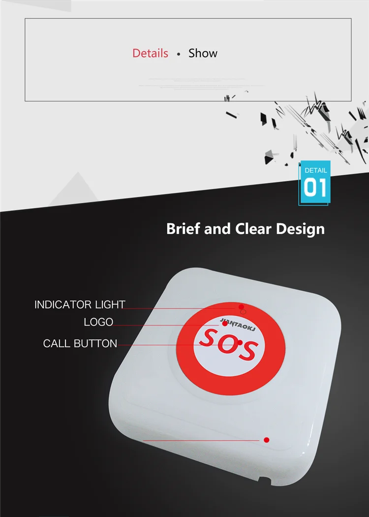 Wireless Hospital Caregiver Pager Emergency Nurse Call Cord.png