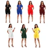 2019 newest fashion women solid 7 color holidays short jumpsuits