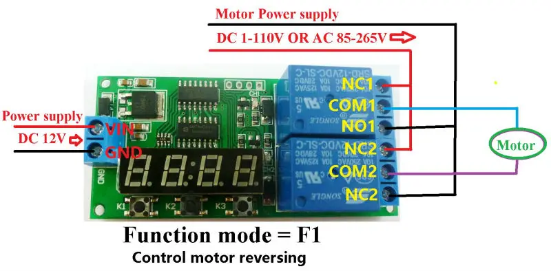 Dc 12v 2 Channel Multifunction Delay Timer Module Delay Relay ...