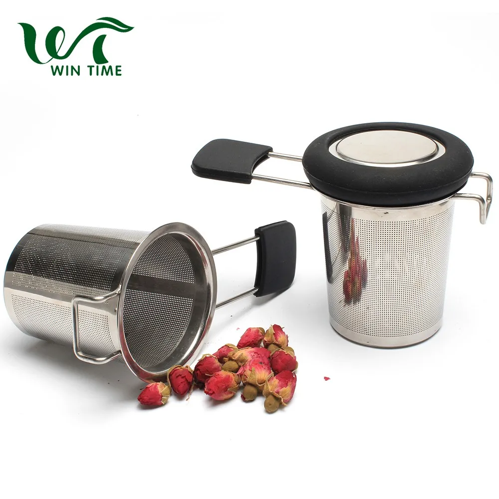 Fine Holes Stainless Steel Mesh Tea Infuser Mug With Lid Buy Stainless Steel Tea Infuser Mug