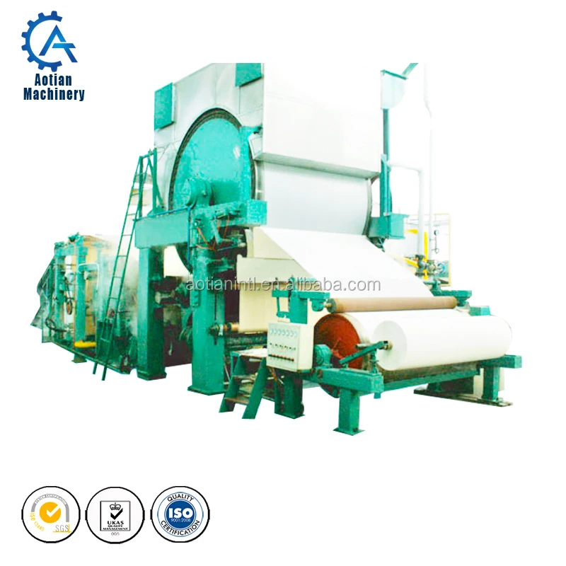 1760 Model Wheat Straw Pulp Paper Kitchen Towel Paper Machine Tissue Paper Making Machine
