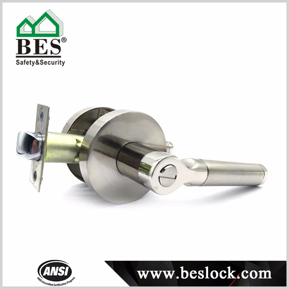 Heavy Duty Lever Style Commercial Keyed Entry Door Lock With Bump Stop