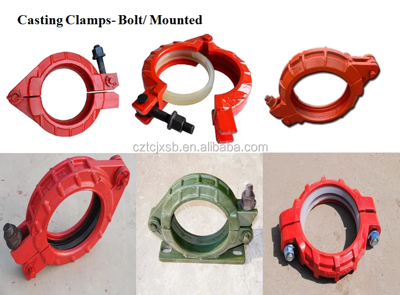 High Pressure Pipe Clamp Concrete Pump Pipe Clamp 5" Casting Clamp