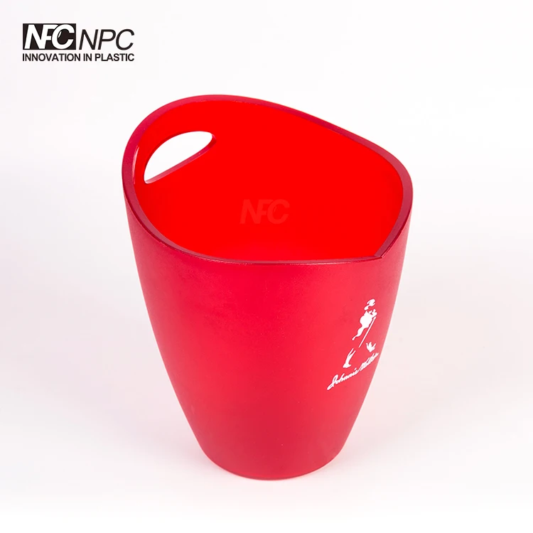 Clear Large Plastic Round Ice Bucket For Beer Vodka Bottle Buy Round