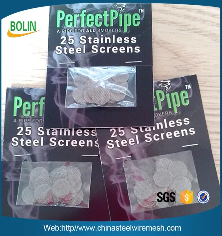 3/4" 0.625" Diameter 60 Mesh Titanium And Stainless Steel Smoking Pipe