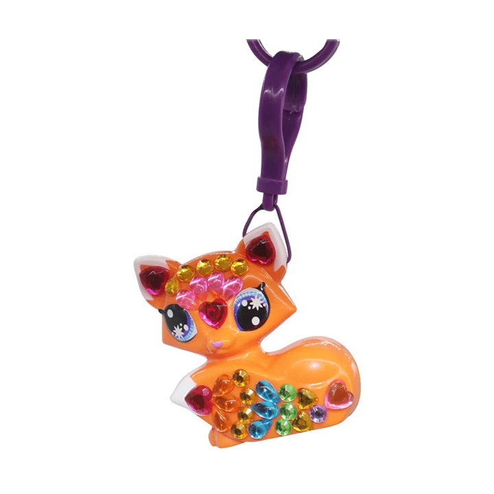 Promotion Toys Gift Set Diamond Pendant Diy Pocket Toys Key Ring Sparkling Keychain Buy