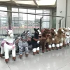 HI CE hot walking horse toy plush mechanical toy ride on horse for children