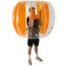 0.8mm TPU half orange inflatable soccer bubble/human bumper ball/bubble soccer for sport game