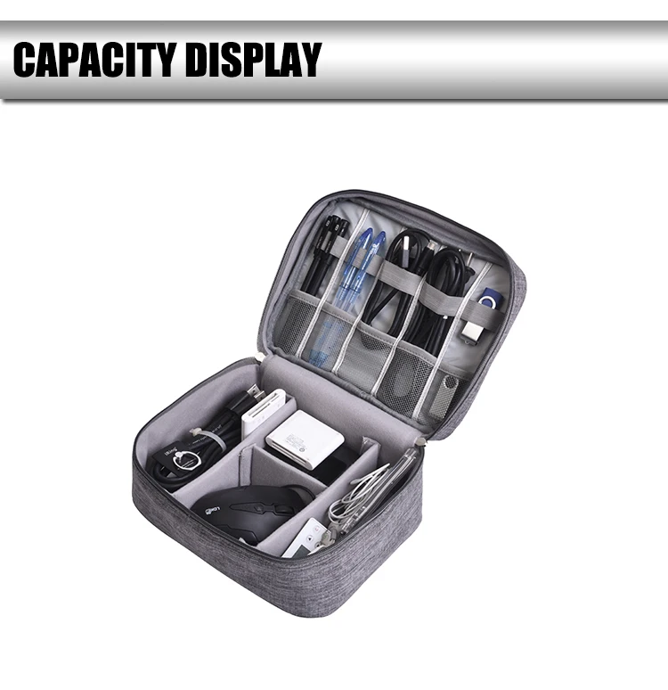 Runhui China Factory Wholesaler Best Selling cable organizer bag double layer digital storage organizer bag.jpg