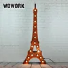 vintage light of Eiffel Tower customized wall art marquee sign store window decoration marquee light
