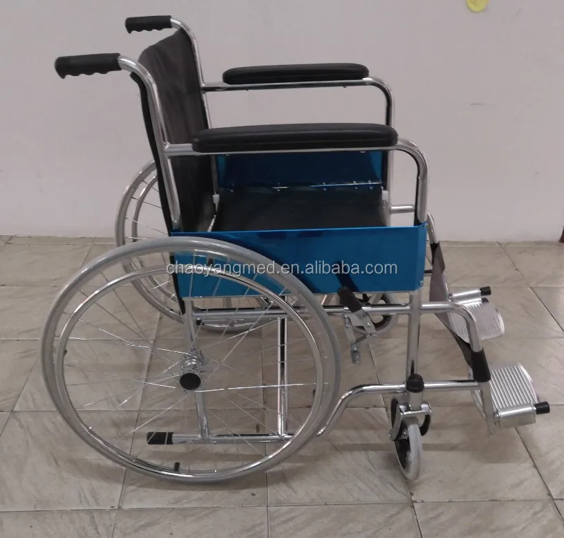 Competitive Price Wheelchair Dubai Steel Manual Folding Electroplate