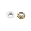 Metal fashion painted white eyelet