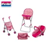 Feili stroller 4 in 1 deluxe baby doll play set for girls doll accessories