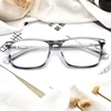 black acetate trendy width temple optical glasses new designer eyewear