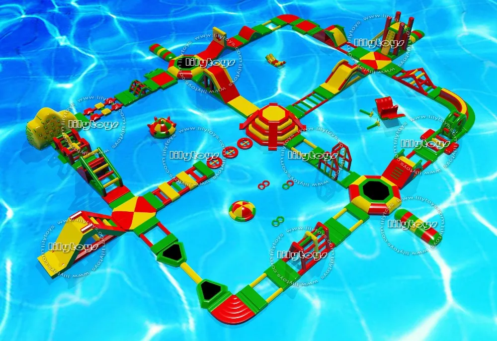 Floating Inflatable Water Park/ Water Sports Game Amusement On Park