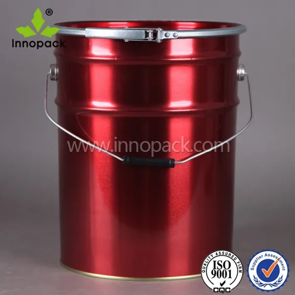 20l Tinplate Metal Drums Pails /barrels With Ring Lock And Lid Buy