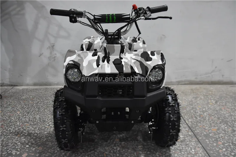 white mini quad atv dirt motor bike