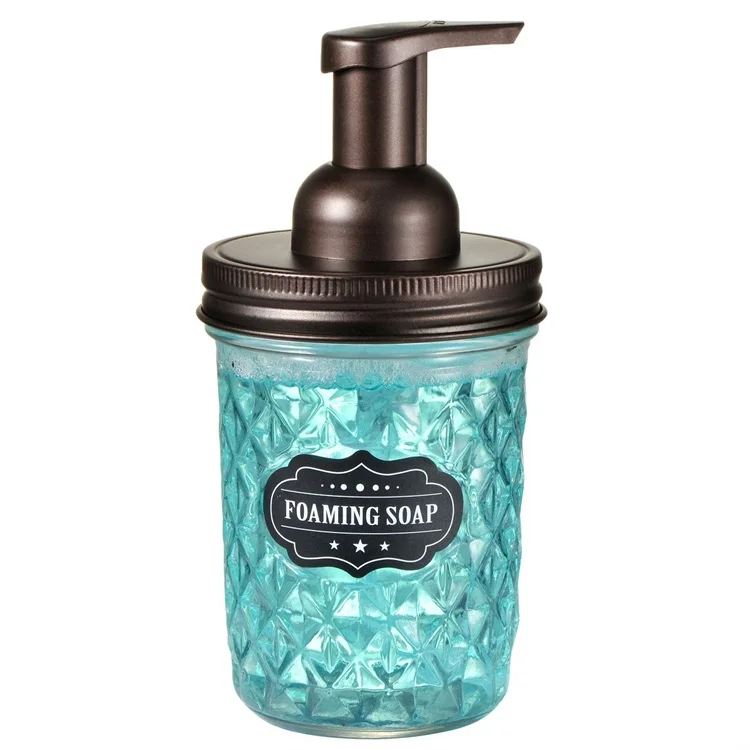 Foaming Hand Soap Dispenser Bronze Pint 16 Oz Wide Mouth Mason Jars