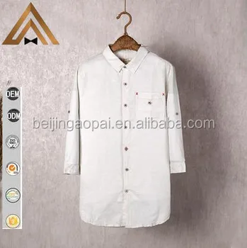 camisas para hombre manga tres cuartos
