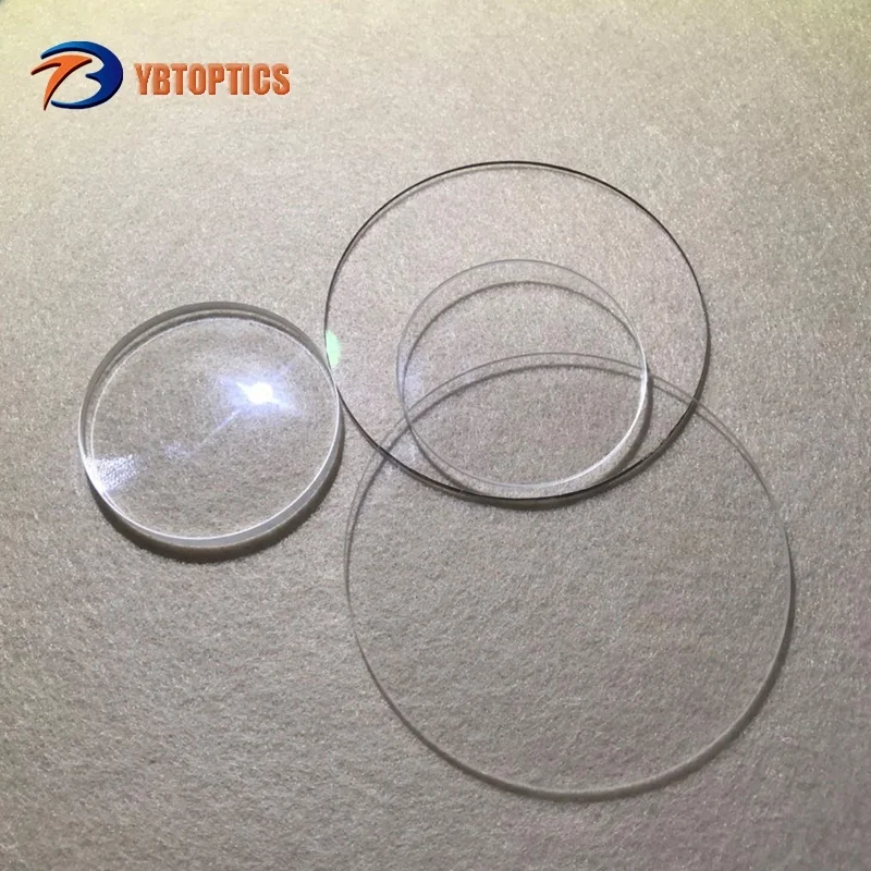 Custom high temperature  round  fused silica /quartz glass optical  glass plate