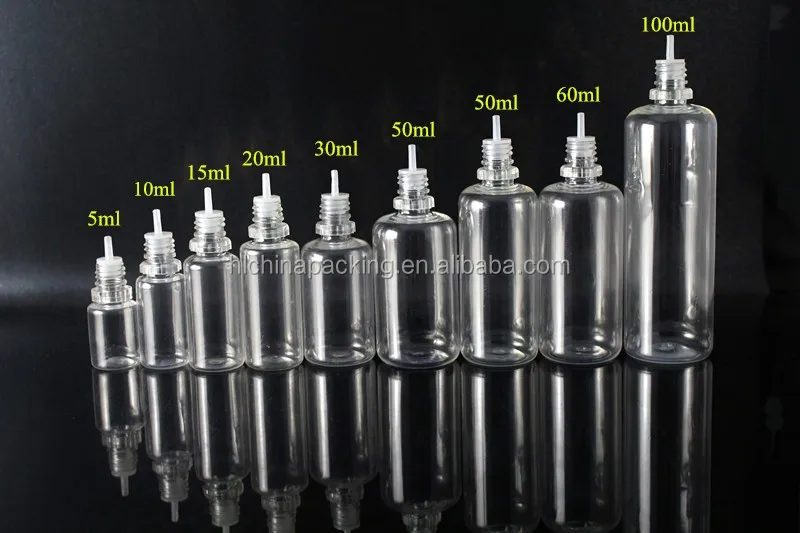 100ml Pet Plastic Bottles With Drip Tips For Eliquid,Childproof 100ml