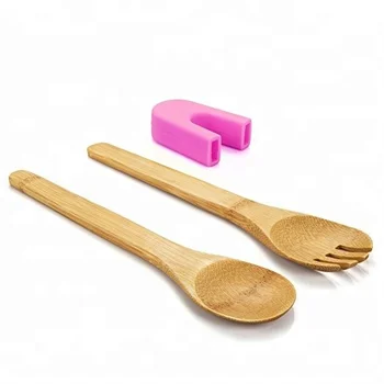 bamboo silicone utensils