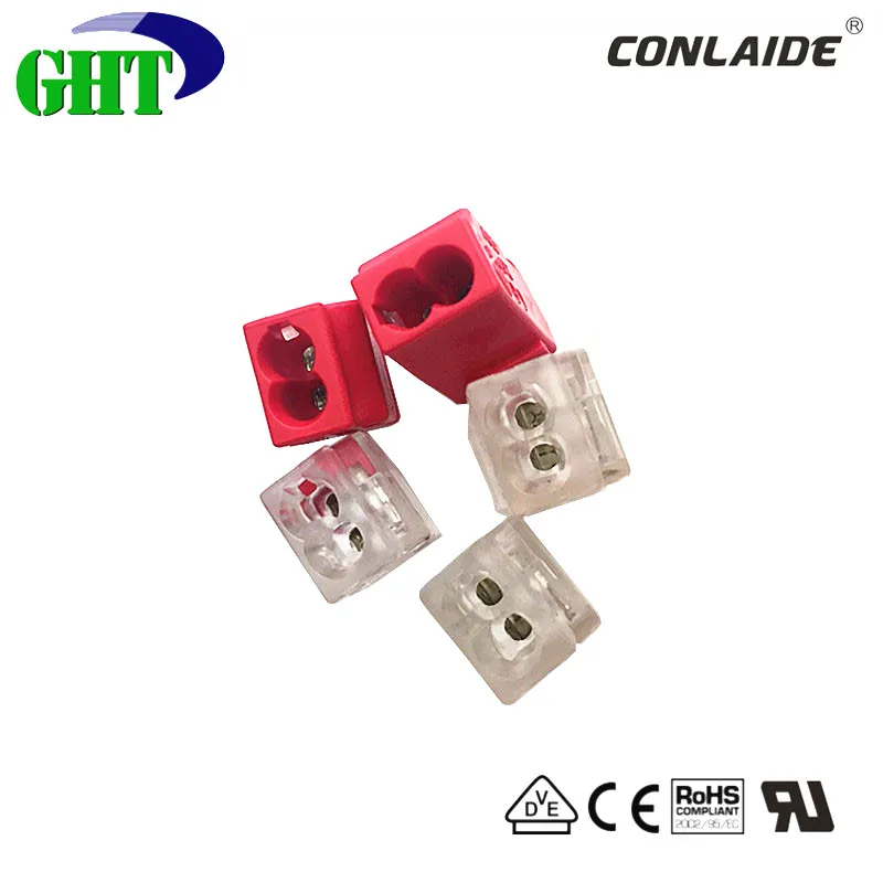 Ul Vde Ce 3 Pin Push Wire Connector With 24a 450v For Use In Junction
