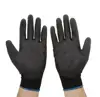 HUAYI Black Polyurethane glove Palm Coated Safety Work Gloves for Precision Work