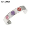 Exchangeable Magnetic Buckle Bracelet Stainless Steel Cuff Bangle Bracelet Unisex