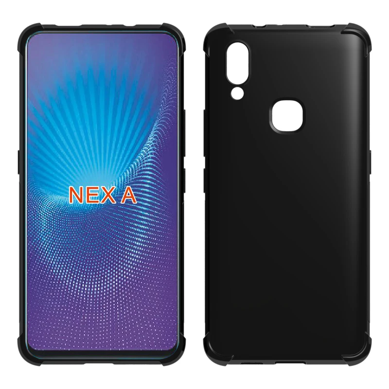 Transparent Shockproof soft Tpu cover case For Vivo NEX A