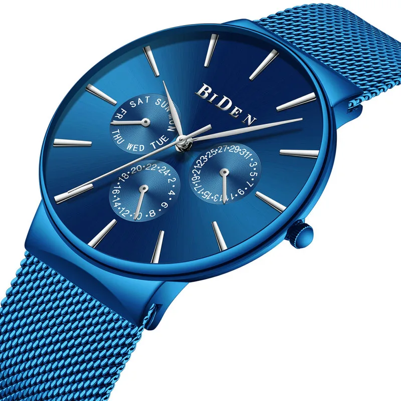 Синие наручные часы