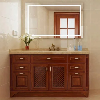 Customized Elegant Wooden Mirror Bathroom Vanity Cabinet Product On Customized Elegant Wooden Mirror Bathroom Vanity Cabinet Product On