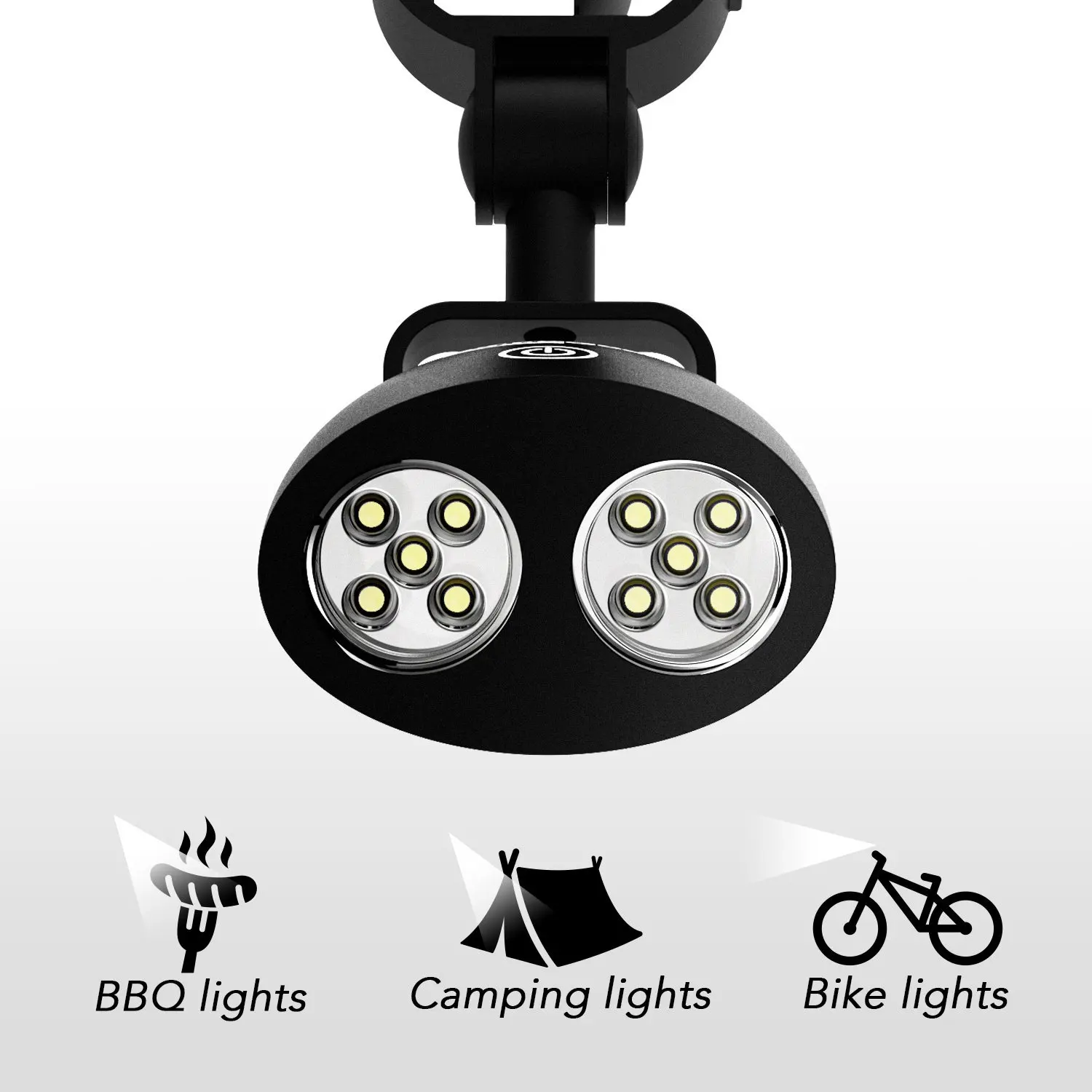 Barbecue Grill Light Upgraded Handle Mount Fits Round & Square Bars On