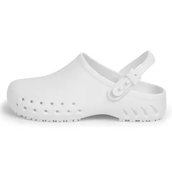 white medical clogs