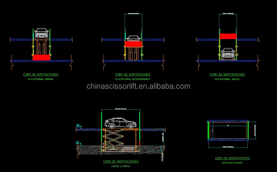 Plataforma Elevadora De Tijera Hidráulico Elevador De Carga Industrial