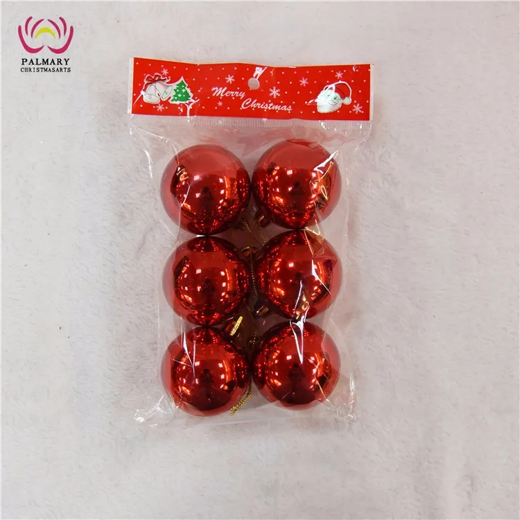 outdoor plastic xmas balls with opp packing