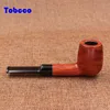 New High-grade Straight Smoking Set Wood Handmade Smoking Pipes Tobacco Pipe Filter Wooden Pipe