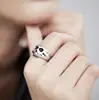 Fashion 925 silver skull ring for men