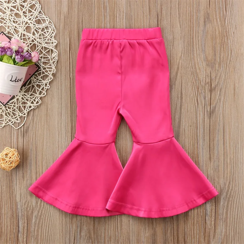 2018 New Toddler Kids Girl Baby Leggings Stretchy Flare Bell Bottom ...