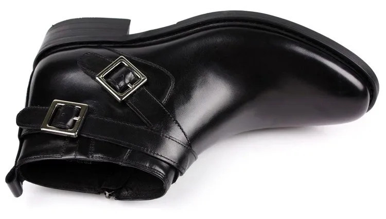 Großhandel Große EUR46 Schwarz Tan Doppelte Schnalle Business Schuhe Herren Stiefel Aus Echtem Leder Kleid Stiefel Herren Stiefeletten Von Großhandel Große EUR46 Schwarz Tan Doppelte Schnalle Business Schuhe Herren Stiefel Aus Echtem Leder Kleid Stiefel Herren Stiefeletten Von