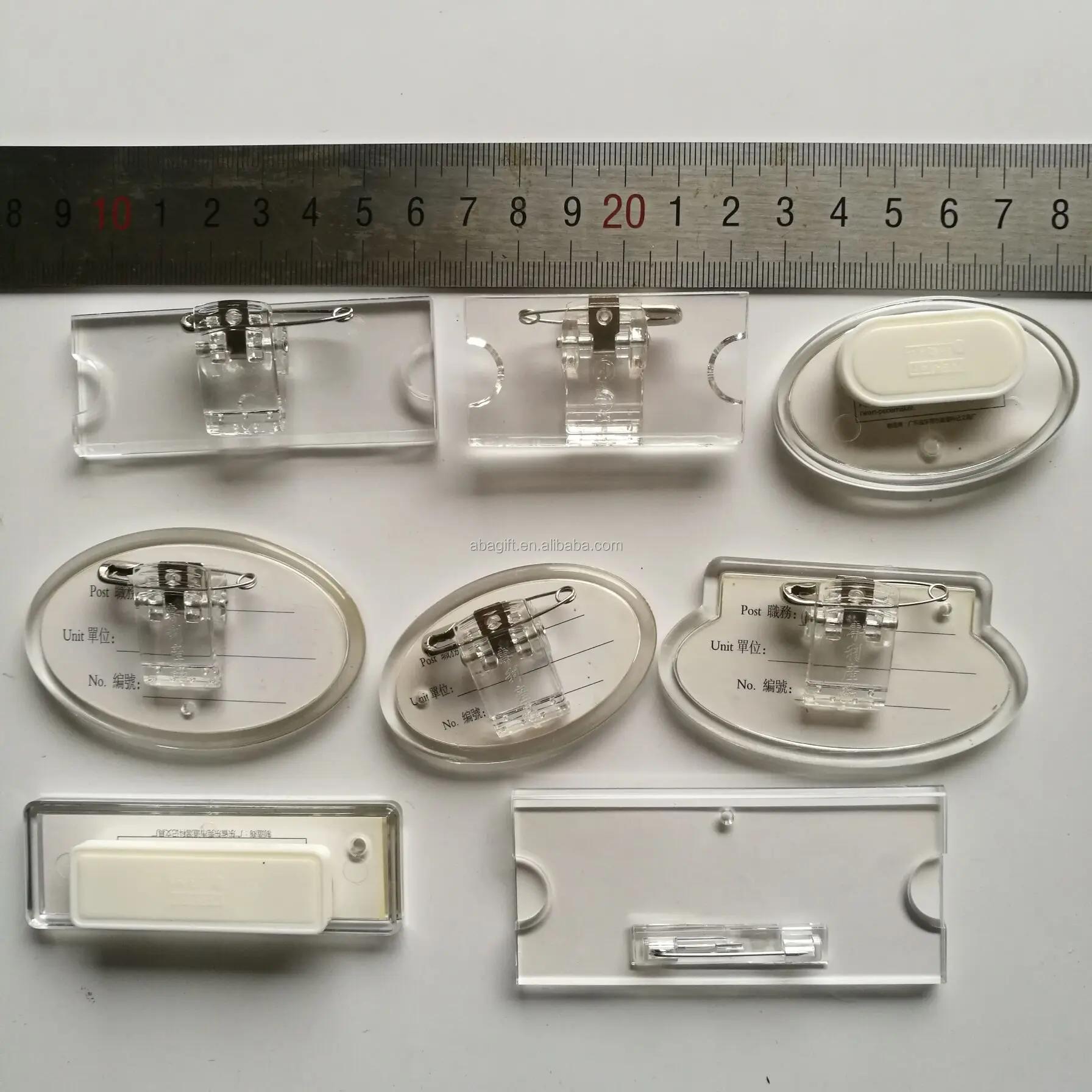 Clear Plastic Acrylic Lapel Pin Name Badge Holder Buy Name Badge